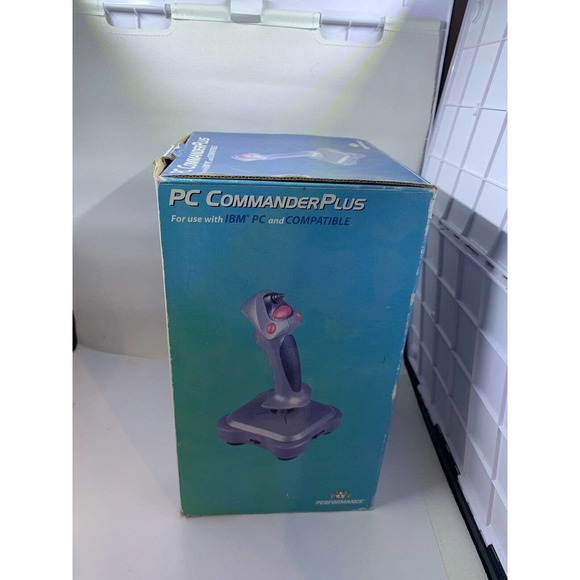 PC Commander Plus Flight Simulator Video Game Joystick Controller W Box - Picture 4 of 7